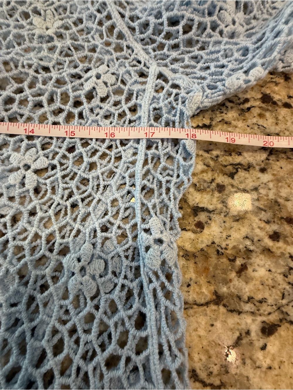 Breeze Over blue floral lace sheer swimwear coverup 
Free Size - Picture 7 of 10
